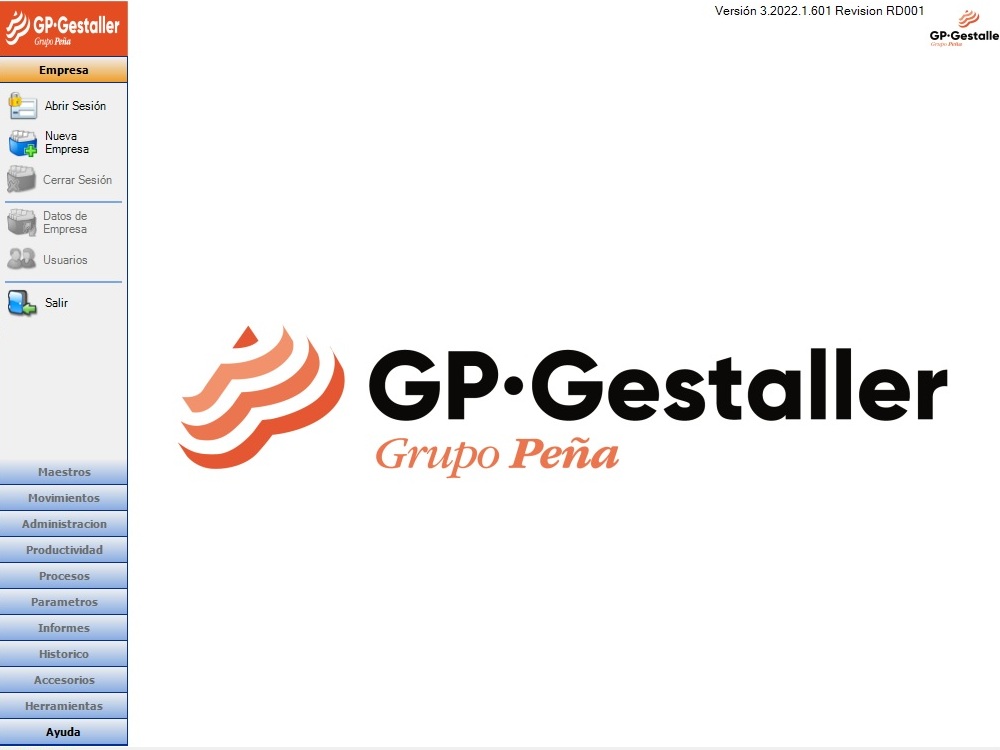 Interfaz de Gestaller